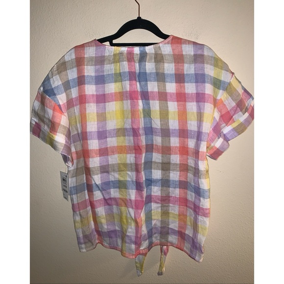 NWT Charter Club Luxury Linen Shirt Women’s Size Large - Picture 4 of 4